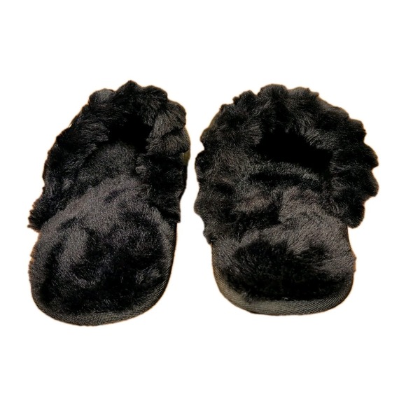 Women's Slippers Sz 8 Buffalo Check White And Black Cushioned Sole - Picture 4 of 7